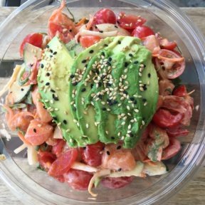 Gluten-free salmon poke from The Poke Shack